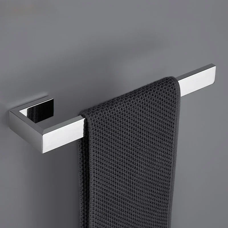 

Non-perforated Towel Rail Bathroom Towel Rail Thickened 304 Stainless Steel Bathroom Accessories Wall Mount Bath Shelf