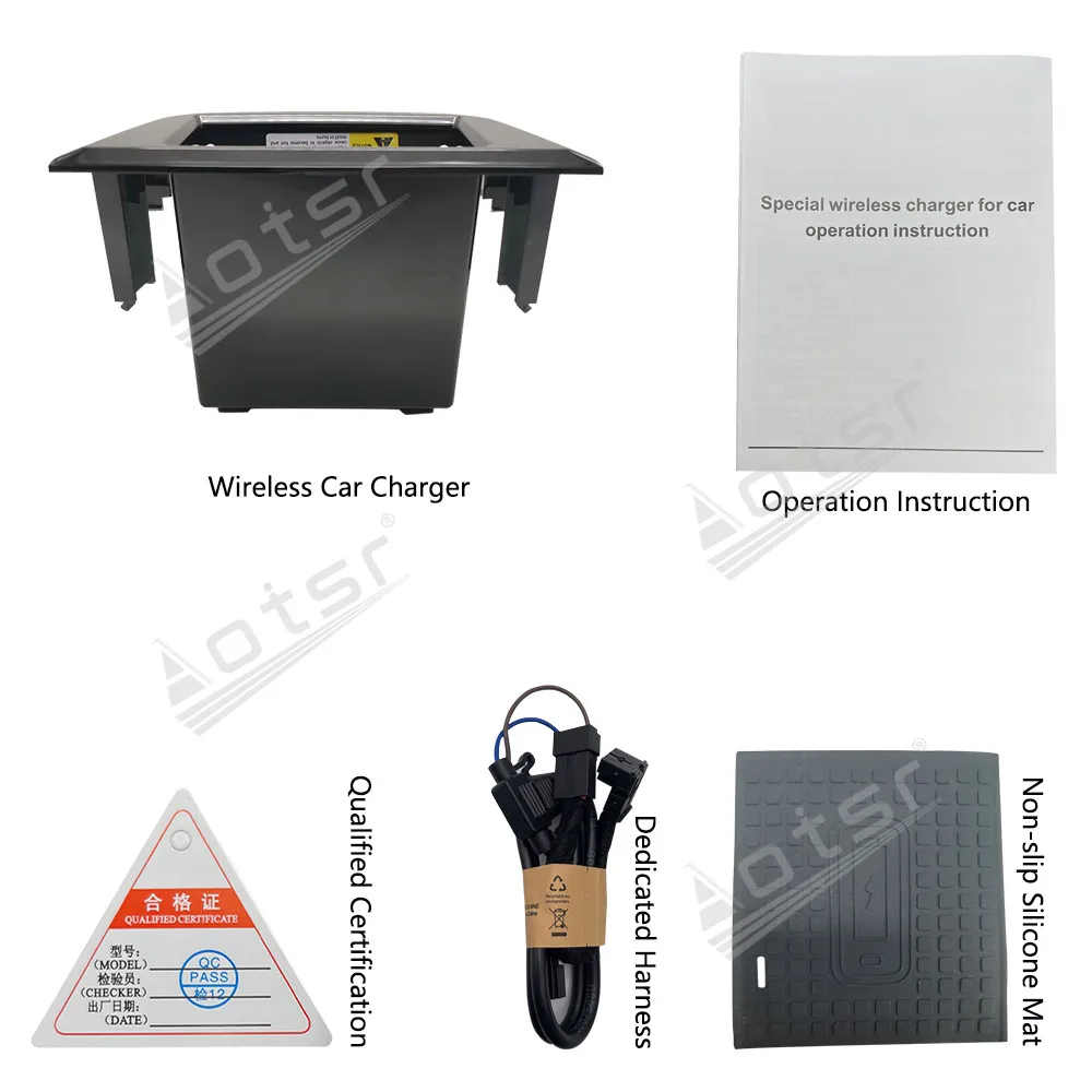 2025 New Product For Porsche Cayenne 2018-2020 Center Console Accessories wireless Charger Pad Car Smart Upgrade Module