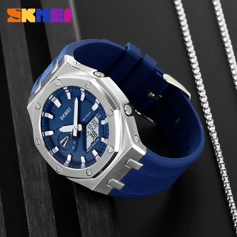 SKMEI 2243 impermeabile Night Glow orologio elettronico studente orologio elettronico orologio sportivo multifunzionale da uomo