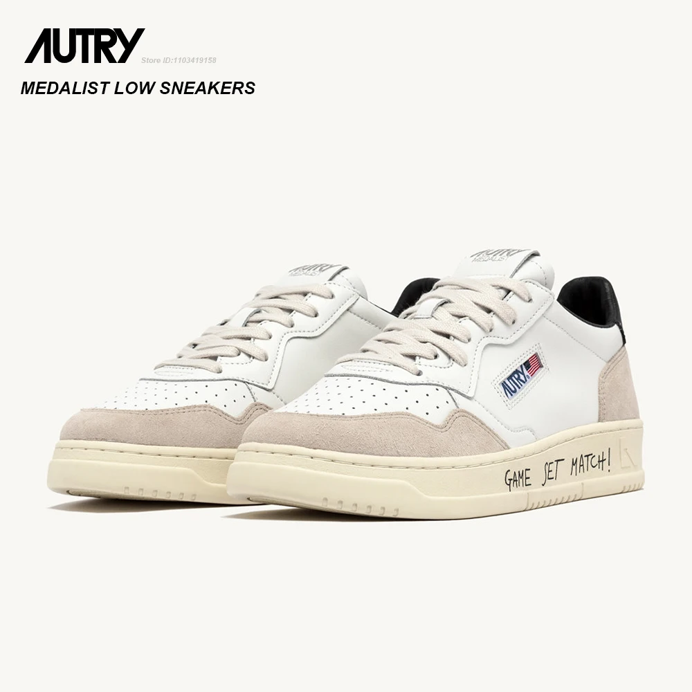 Women Shoes Autry Medalist Low White Sneakers Summer Casual Sports Skateboard Shoes Breathable Vulcanized Shoes For Ladies