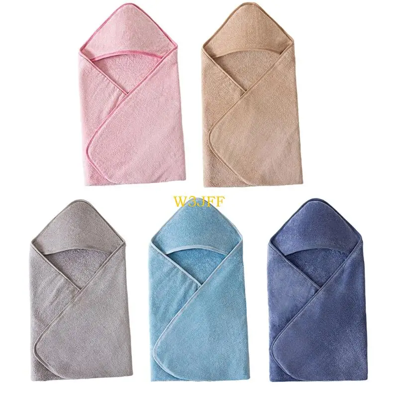 

W3JF Baby Hooded Shower Towel Bath Towel Strong Absorbent Quick Drying Soft Bathrobe Blanket Poncho Breathable Infant Capes