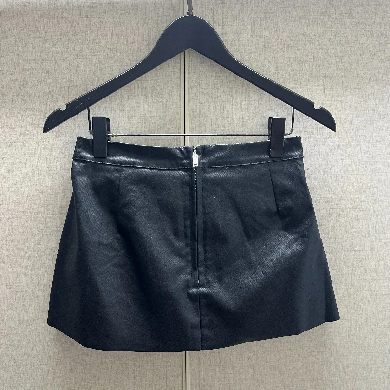 High Street Dark Coated Shiny Solid Women Slim Casual Skirt Women's Fashion Comfortable Skirts Women's Clothing