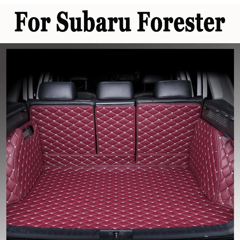

Кожаный коврик для багажника автомобиля для Subaru Forester 2013-2018, аксессуары для подкладки груза, сапоги в салон автомобиля