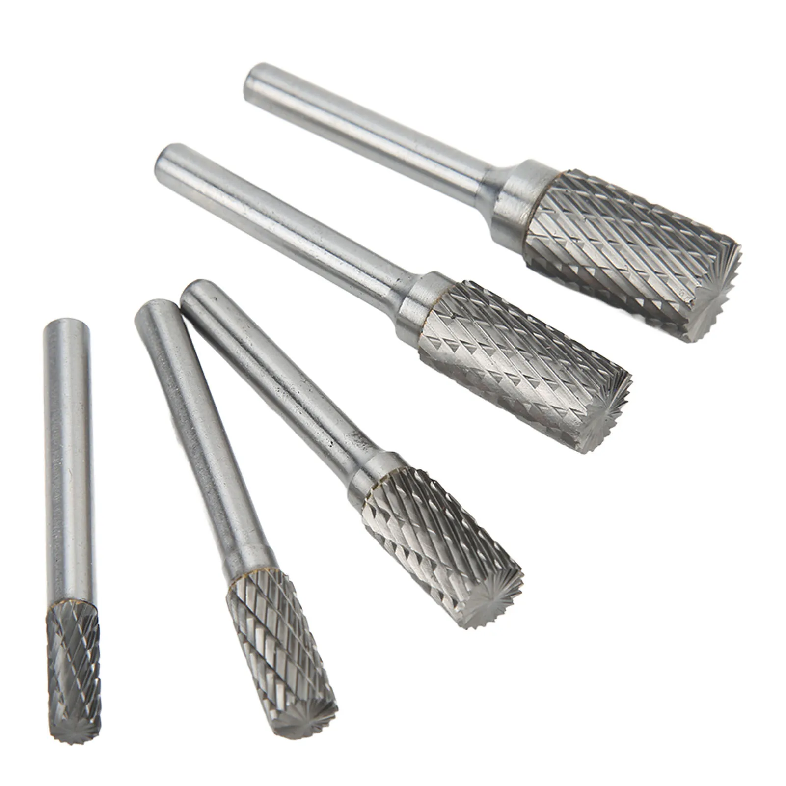 Cutter Burr Set Double Cut Carbide Burrs Rotary Files Set 6mm Shank for Metalwork Wood Carving Jewellery Making  Grinding