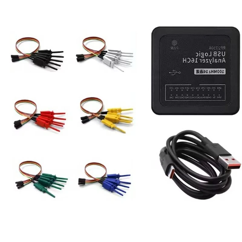 Super Deal -USB-C Interface Compact Logic Analyzer 16CH, RP2350A Microcontroller, 16CH Digital Signal Synchronous Acquisition