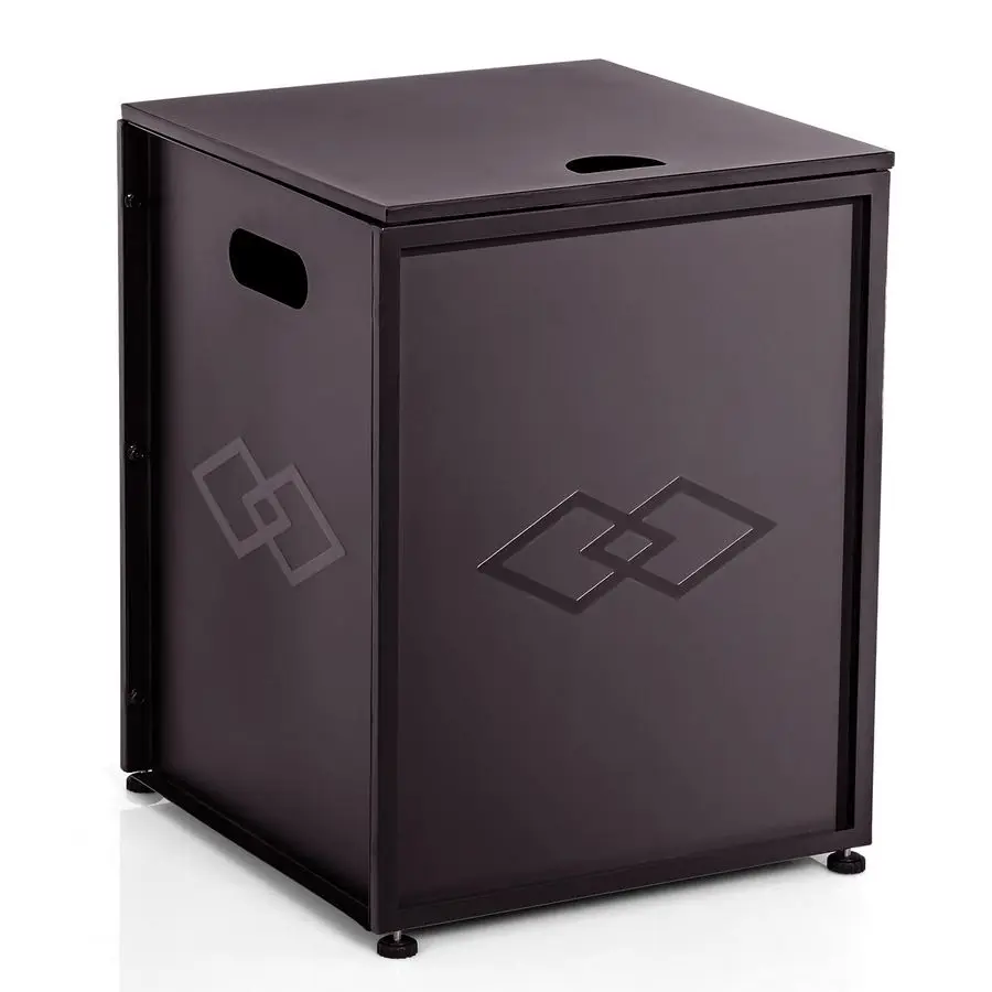 

Tank Cover Hideaway Table 16 Inch, Outdoor Storage for Gas Fire Pits, Fits 20lbs Tank, With Side Handles, Brown