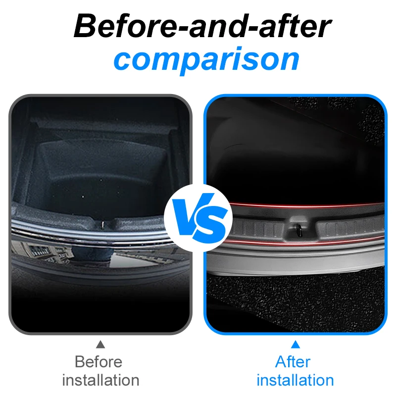 ل تسلا نموذج جديد Y إطلاق 2025 العرعر 2025 + قطاع عتبة الجذع TPE غطاء حماية مضاد للخدش