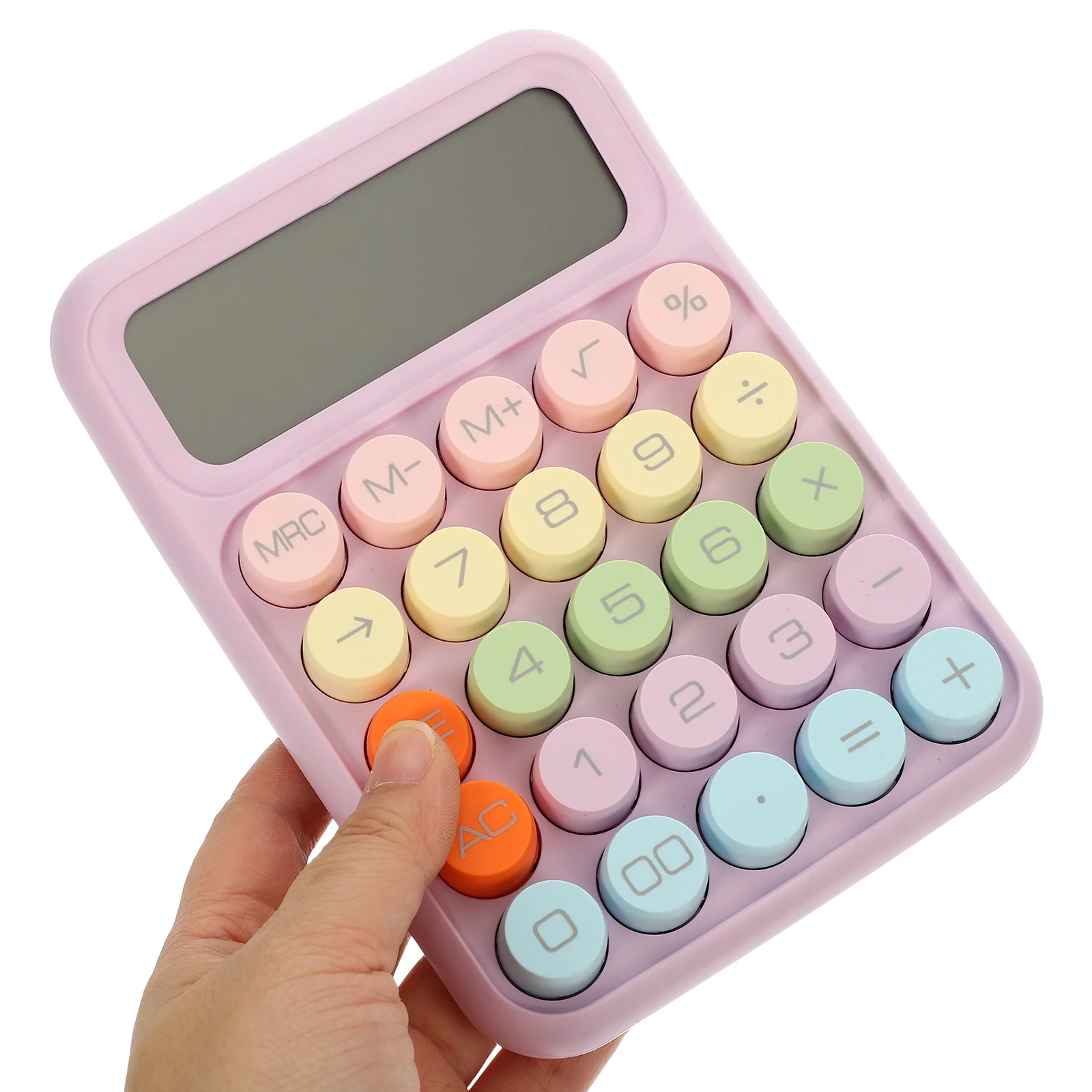 

Small Calculator Portable Desktop For Students Office Use Non-Skid Table Calculator Reliable Abs Material Lightweight