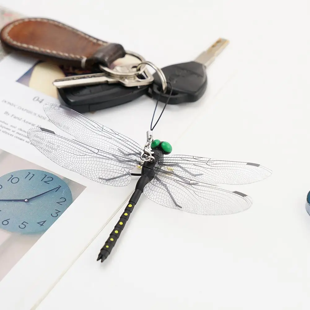 Realistic Dragonfly Ornament 4-20Pcs Hanging Decor with Pin Lanyard for Outdoor Farm Garden Repellent Fake Insect Decor 2026