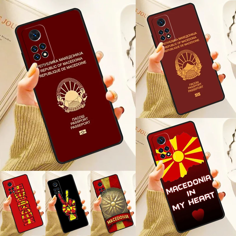 Flag of North Macedonia Case For Samsung Galaxy S24 Plus S23 S20 S21FE Lite S22 Ultra Note 20 S8 S9 S10 Phone Coque