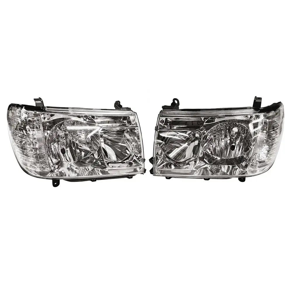 A Pair Headlamp For Toyota Land Cruiser FJ100 Uzj100 Automobile 1998 to 2006 White 81130-60A90 81170-60A80 81130-60C80