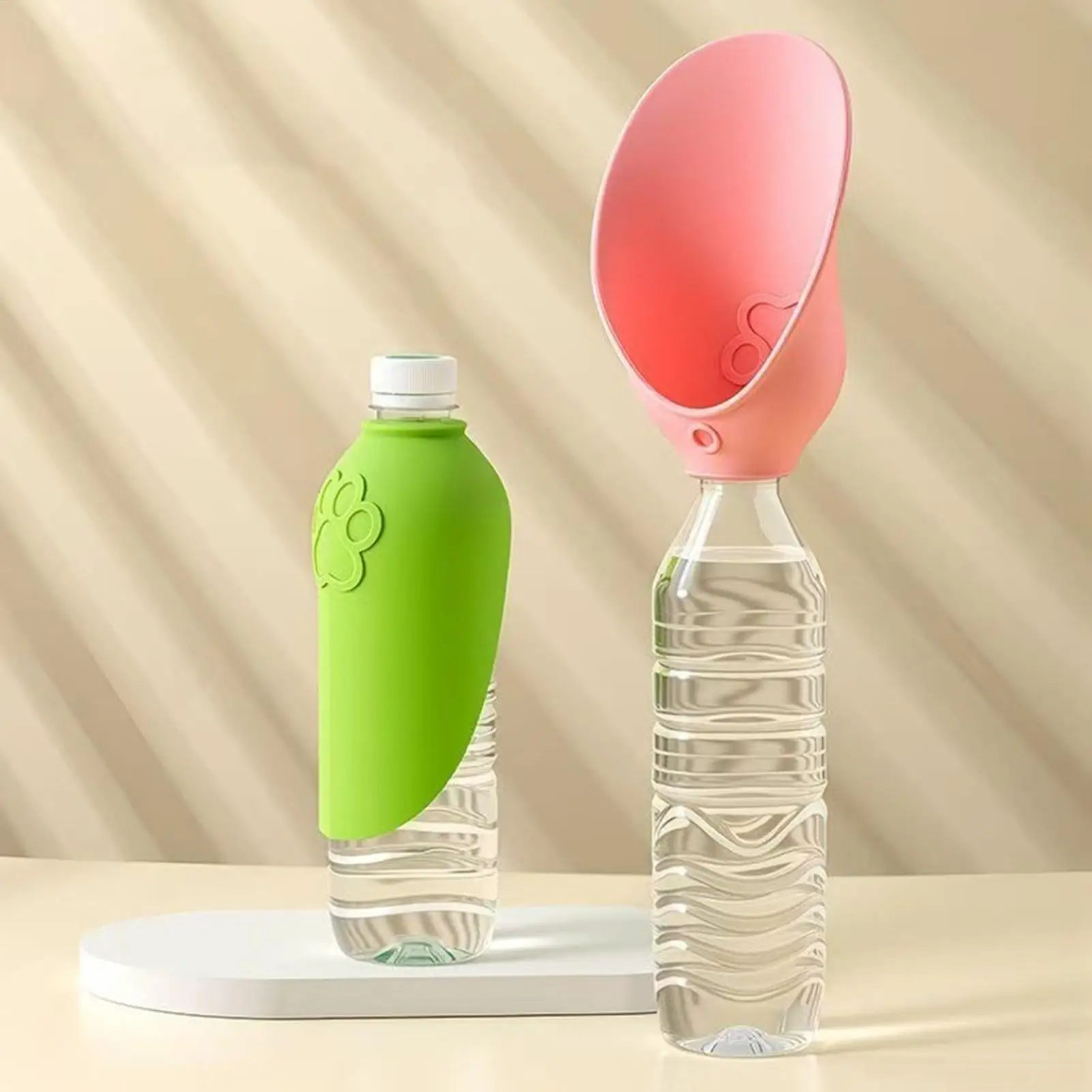 2 Pack Portable Dog Water Bottle Foldable Pet Hydration Cup for Small Medium Large Breeds Hiking Camping Travel Beach