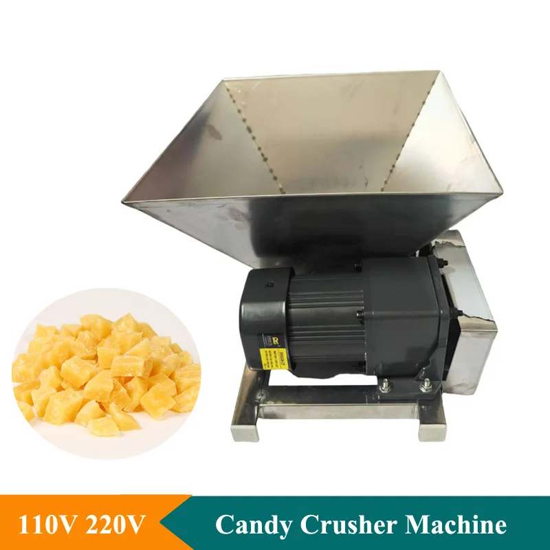 30mm Cutting Size Fruit Crushing Machine Commercial Bread Crusher Machine Electric Candy Sugar Cutting Machine For Food Store