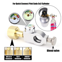 Quick Connect Pink Soda Co2 Cylinder Tank Refill Fill Station Adaptor Fit SodaStream Cylinder With W21.8-14 G3/4 CGA320 Connect