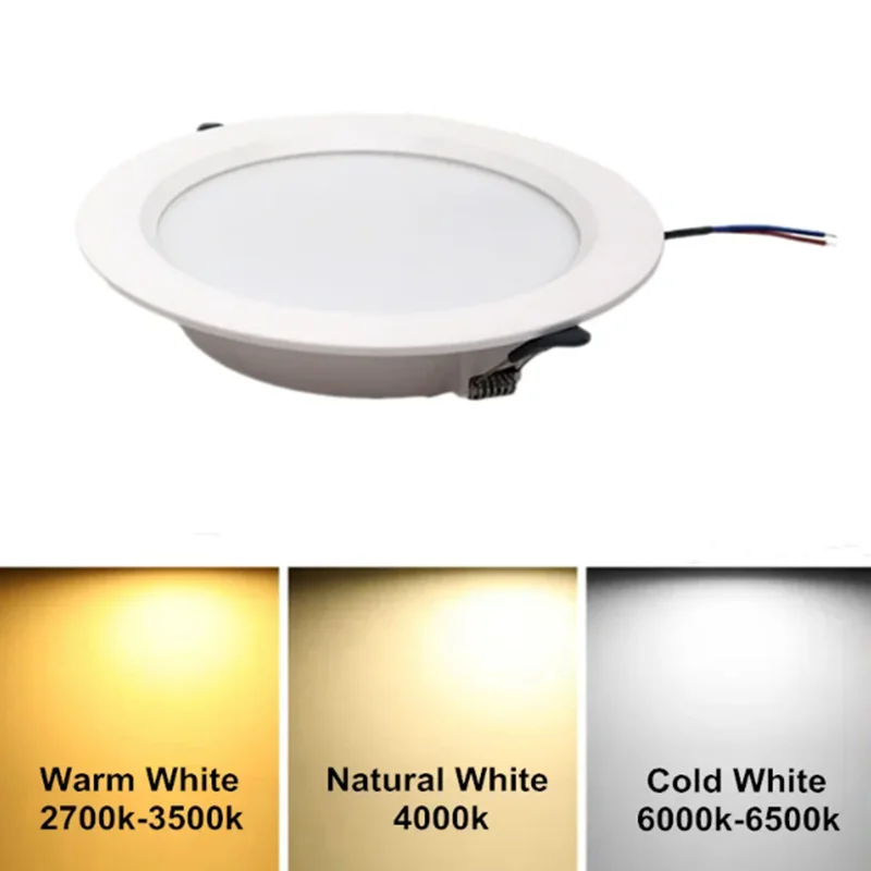 5W 12W 24W LED Panel Light Embeded Ceiling LED Downlight AC220V 230V 240V Indoor Lighting Lamp for Home Decoration