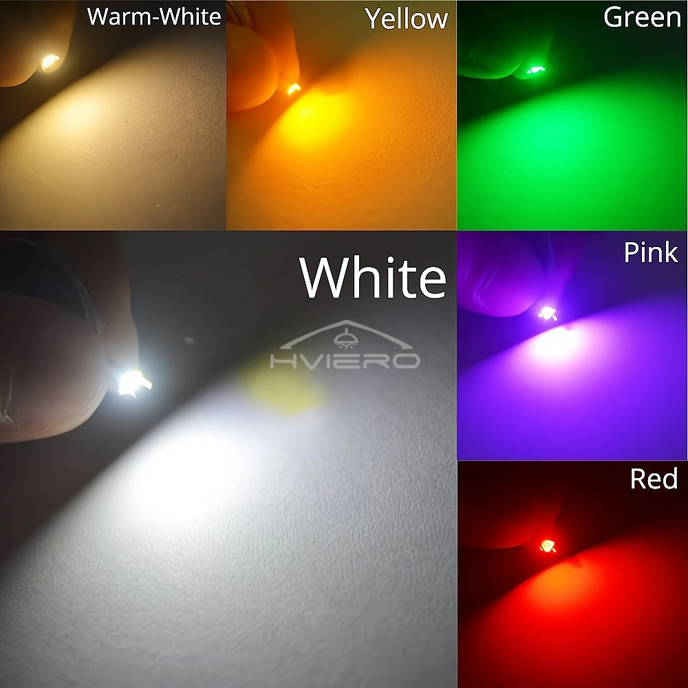 100Pcs 2835 White SMD LED 0.2W High Bright Light Emitting Diode Chip Leds  3.0-3 .4 V 50,000hrs 60MA Luminous Flux 16-18LM Patch