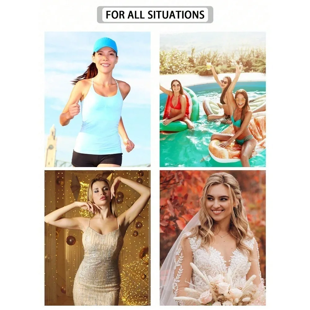 6 Pairs Individually Packed Nude Round Silicone Nipple Covers, Ultra Thin Breathable Anti-Bulge Invisible Nipple Pasties, Reusable Self Adhesive Anti-Convex Breast Stickers Perfect for Summer Strapless Dresses, Camisoles and Bikinis view 7