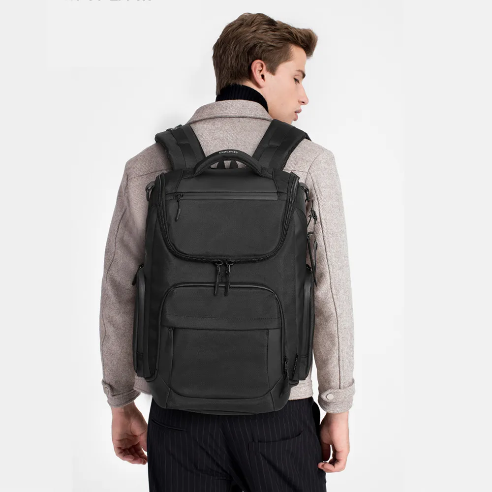 OZUKO 46x17x30 Cabin Mochila Large Capacity Waterproof Backpacks 15.6 Laptop Backpack Travel Business Male Bag USB Fashion