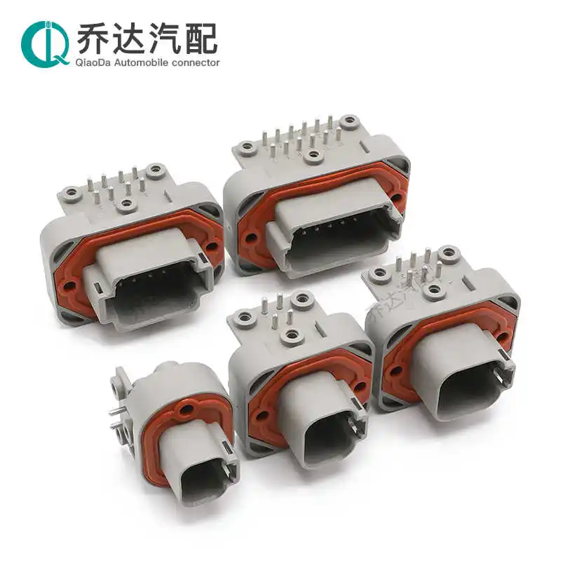 DT13-4P Dechi type automotive waterproof connector DT15-08PA PCB panel pin socket plug DT06-6S