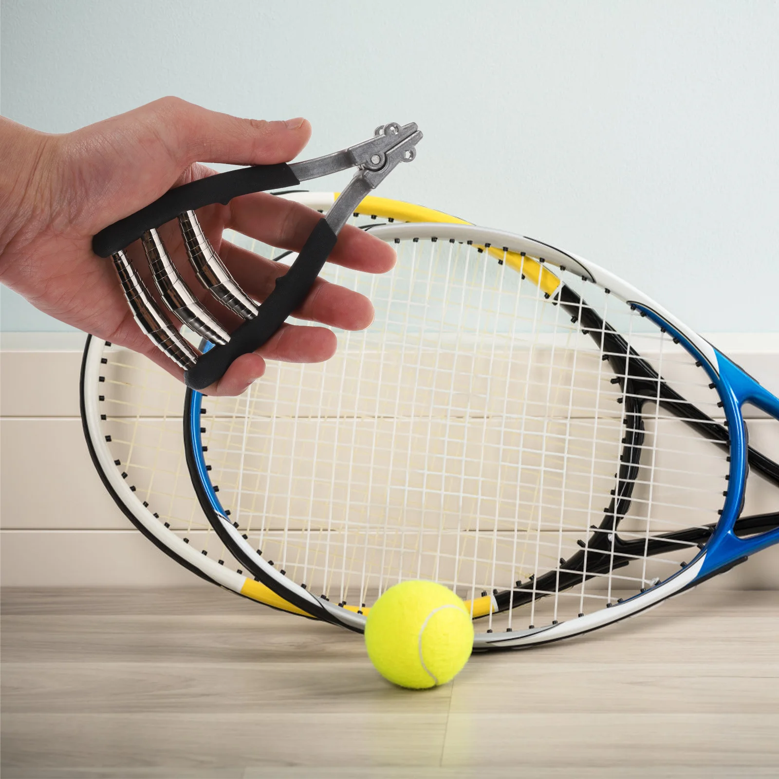 Máquina de encordar bádminton, herramienta de raqueta, ajuste de precisión, encordado eficiente y duradero portátil