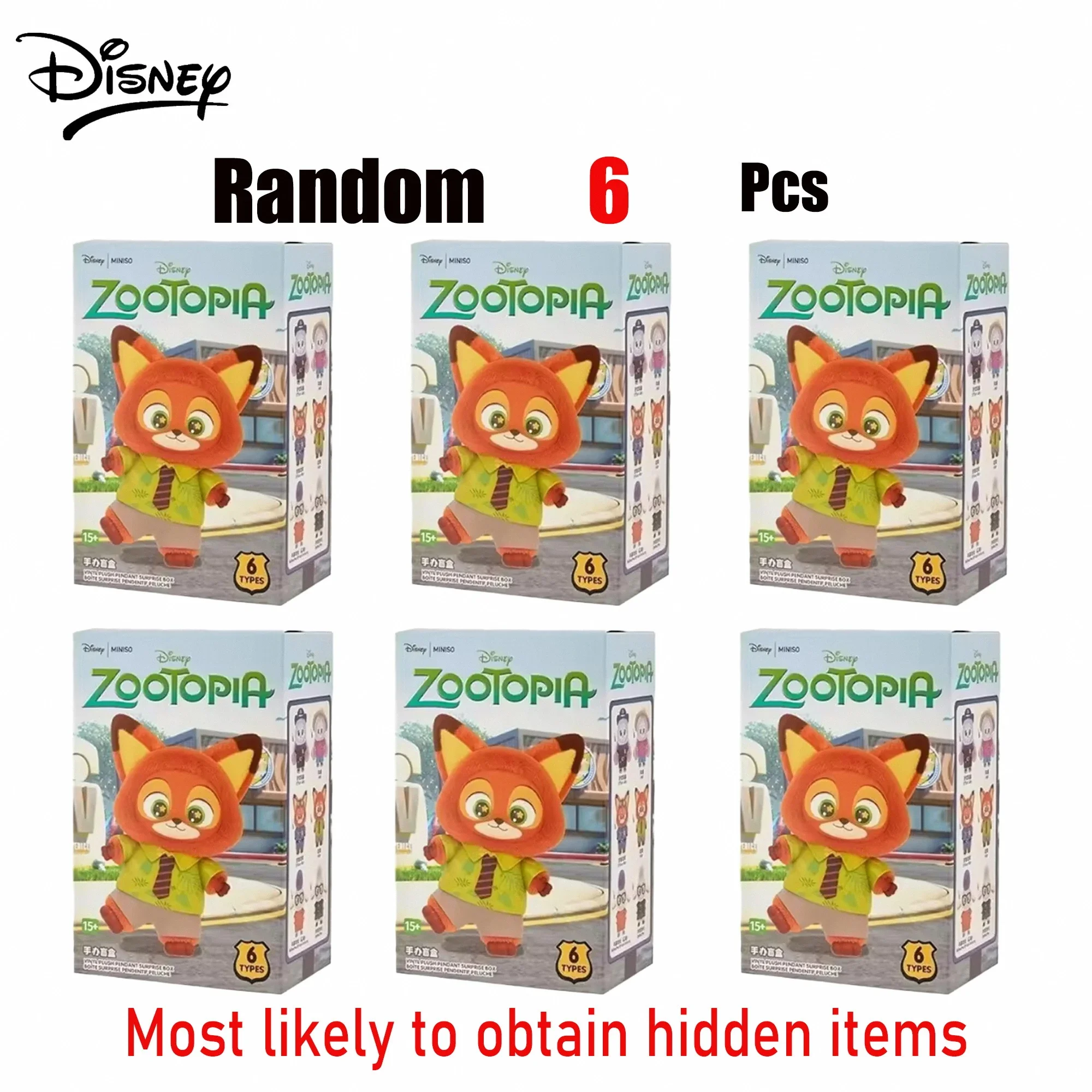 2025Trending Disney Zootopia 2 Blind Box-Pluche Vinyl Dierensleutelhanger Collectibles Fun Mystery Toy Ideaal cadeau voor meisjes en tieners