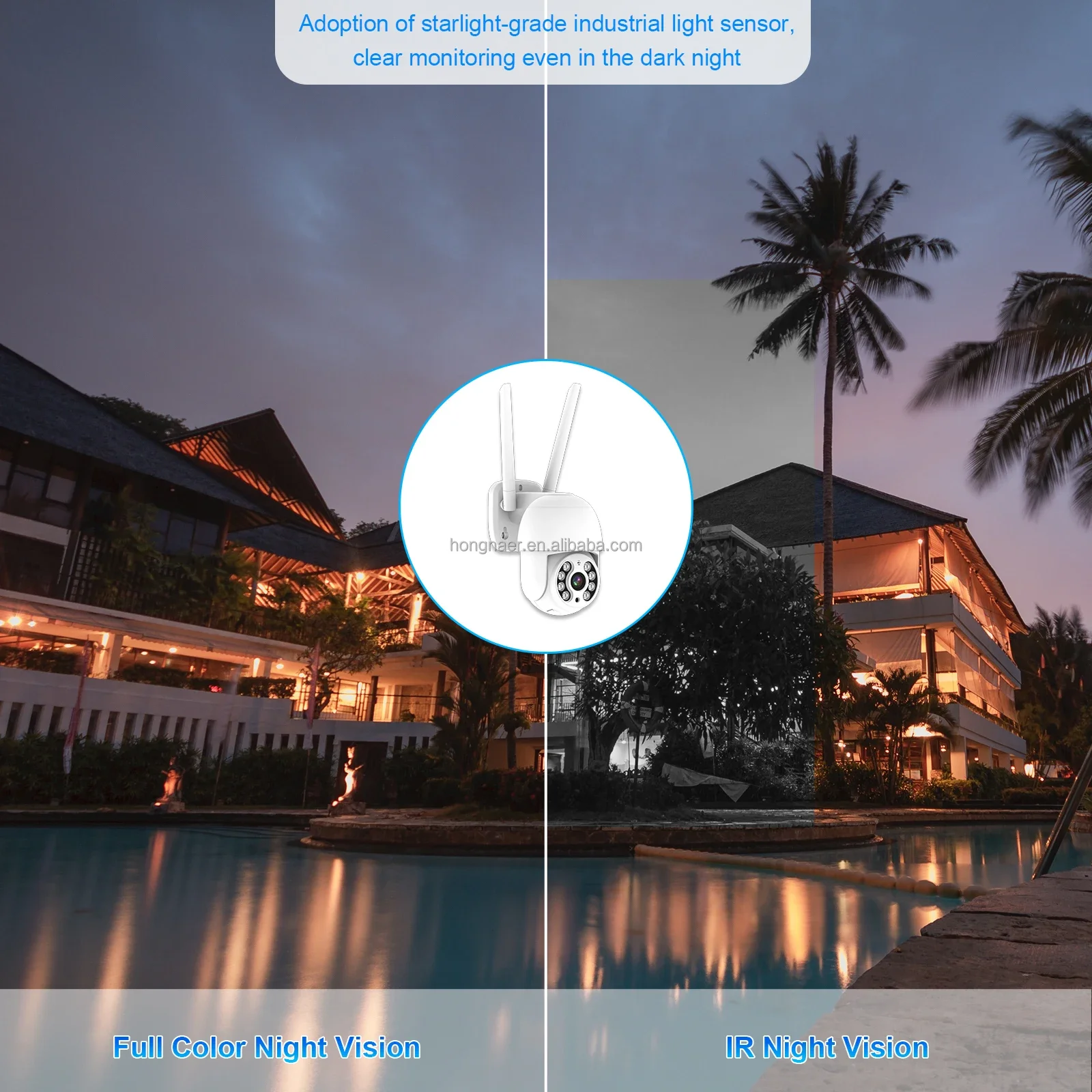 2026 Hongnaer 3MP 4 Channel WiFi Home IP 10.1" LCD NVR CCTV Kit Wireless Security Camera System Set ICSee Video Surveillance Sys view 6