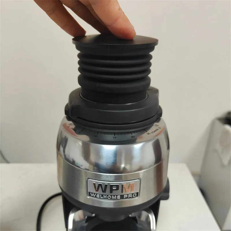 For Welhome WPM ZD12/15/17n Espresso Single Dose Hopper Coffee Grinder Blowing Bean Bin Hopper with Silicone Bellow Air Blower