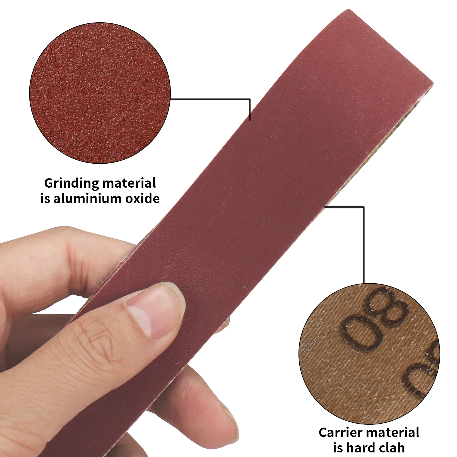 10pcs 30x330mmSanding Belts Belt Sande Machine Special Abrasive for Polishing Machine Metal Woodworking Blade Grinding