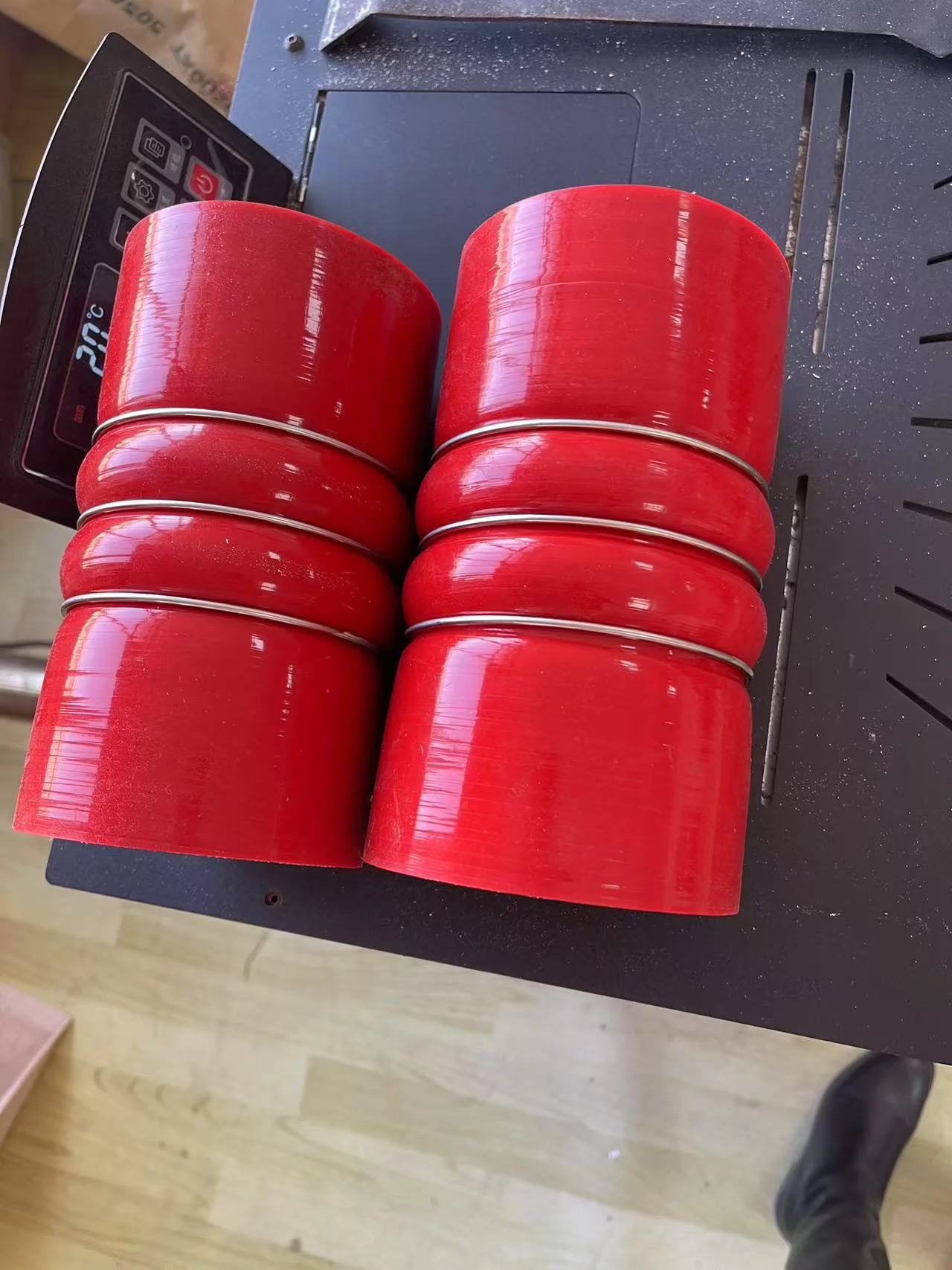 

For 2 x Silicone Red Hump Hose Charge Air Cooler 4" X 6" Truck Peterbilt Kenworth