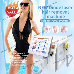 Portable 2000W 808nm Diode Laser 755 808 1064nm Wavelength Freezing Point Painless Permanent Alexandrite Hair Removal