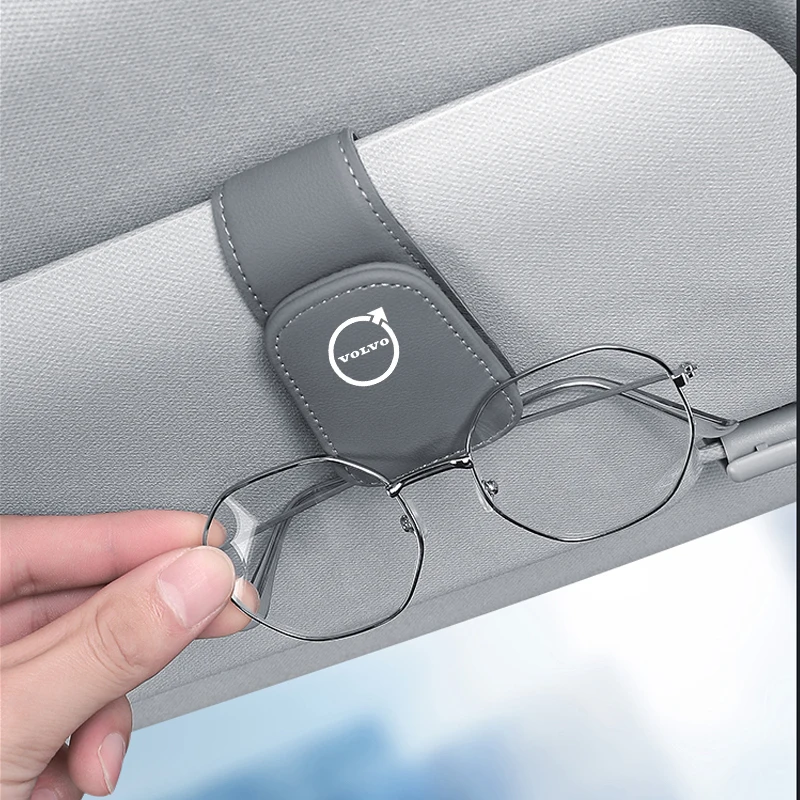 Car Interior Sun Visor Eyeglasses Holder Sunglasses Clip For Volvo V60 XC-Classic V40 XC90 S60 XC60 V50 V70 S90 XC40 S80 C40 V90