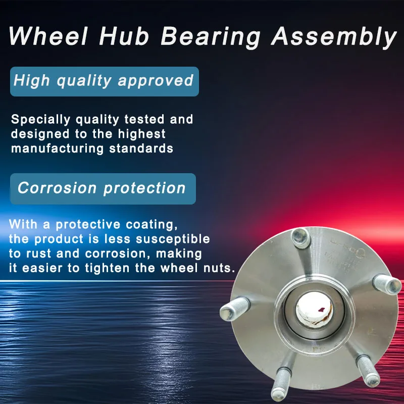 DI-SOLIK Auto ABS Front Wheel Hub Bearing DACF312344055 Front Axle for Glory Five-hole ABS Wuling