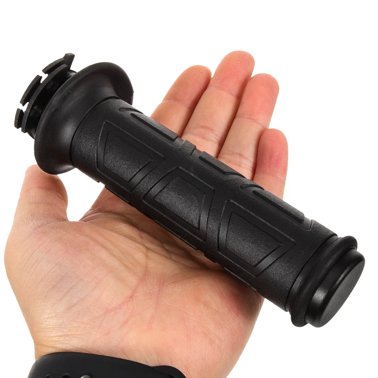 1Pair Heated Handlebar Motorcycle Motorbike Heated Grip Adjustable 5-Position Switch Cold Weather Winter Warmer Electric