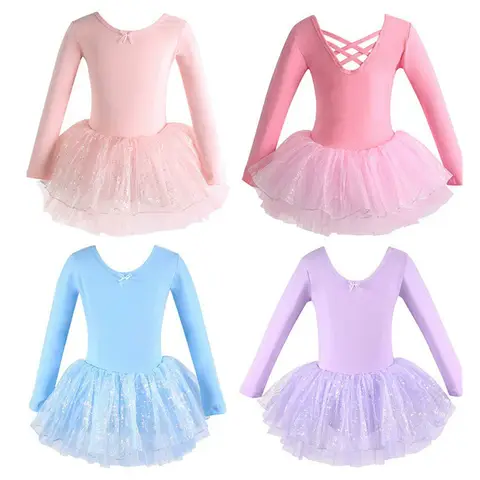 Sommer Tanz Kostüm Outfits Mädchen Kleider Ballerine Kinder Kleidung Casual Ballett Mädchen Kleid Vestidos kinder Ballett Trikot