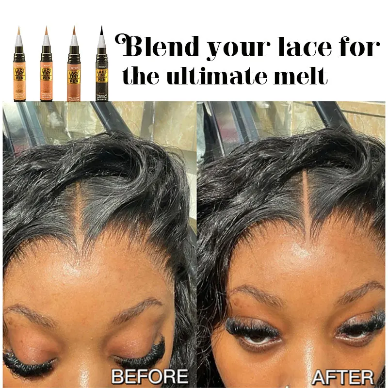 Lace Tint Pen for Wigs, Long-Lasting, Easy to Apply, Natural Looking, High Viscosity, All Hair Types image 6
