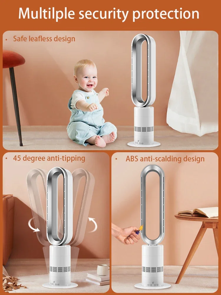 سخانات سيراميك كهربائية مروحة كهربائية منزلية تدور برج الهواء سخان مروحة رائع بدون شفرات لتدفئة الشتاء