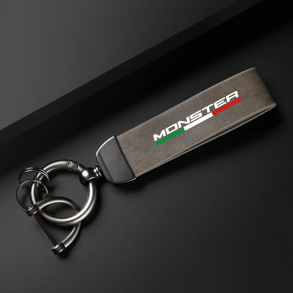 Wysokiej jakości skórzany brelok do kluczy motocyklowych do Ducati Monster ST2 M 400 600 Akcesoria