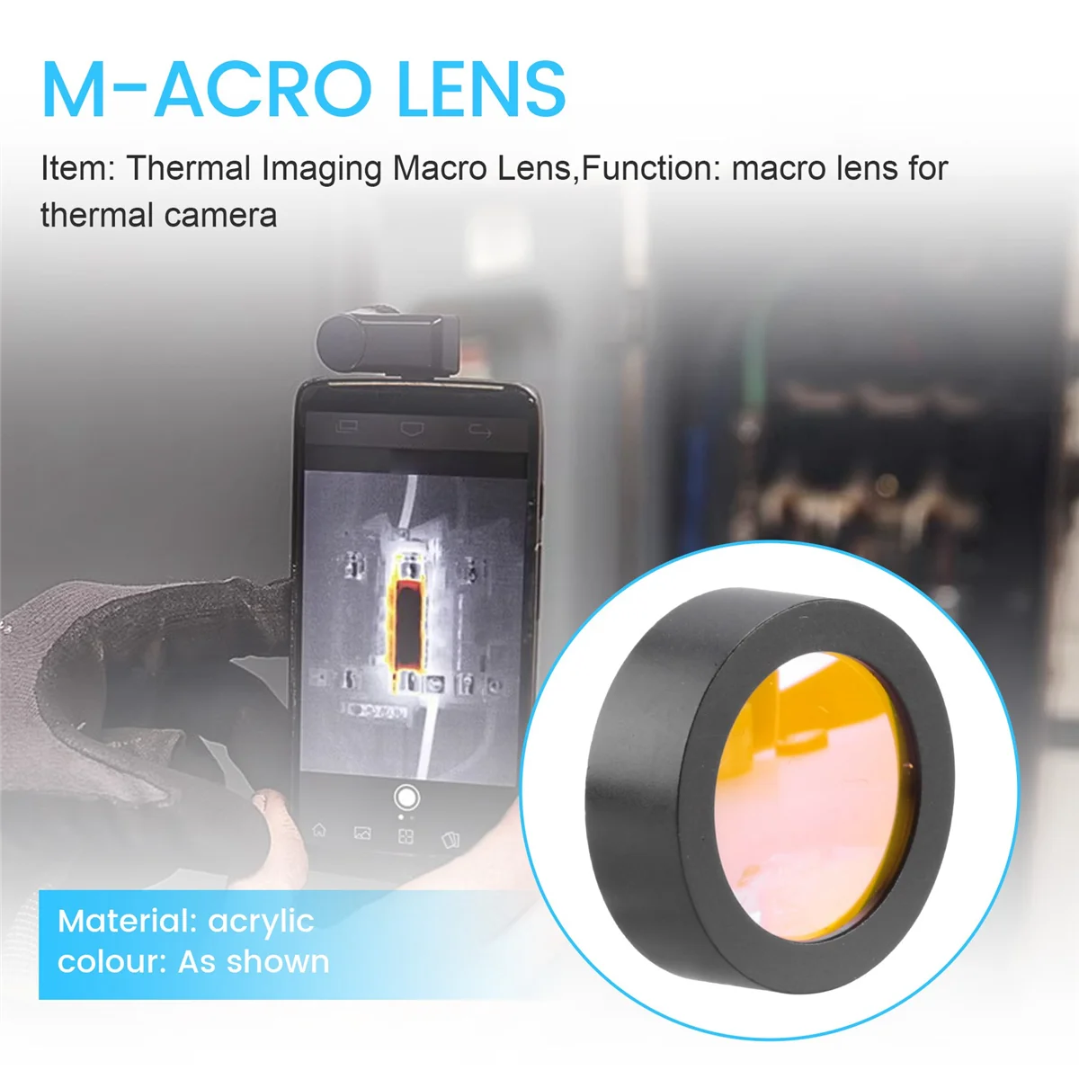Y06A Macro-Lens for Camera PCB Repair Motherboard Infrared Focusing Amplification Thermal Imaging Macro-Lens
