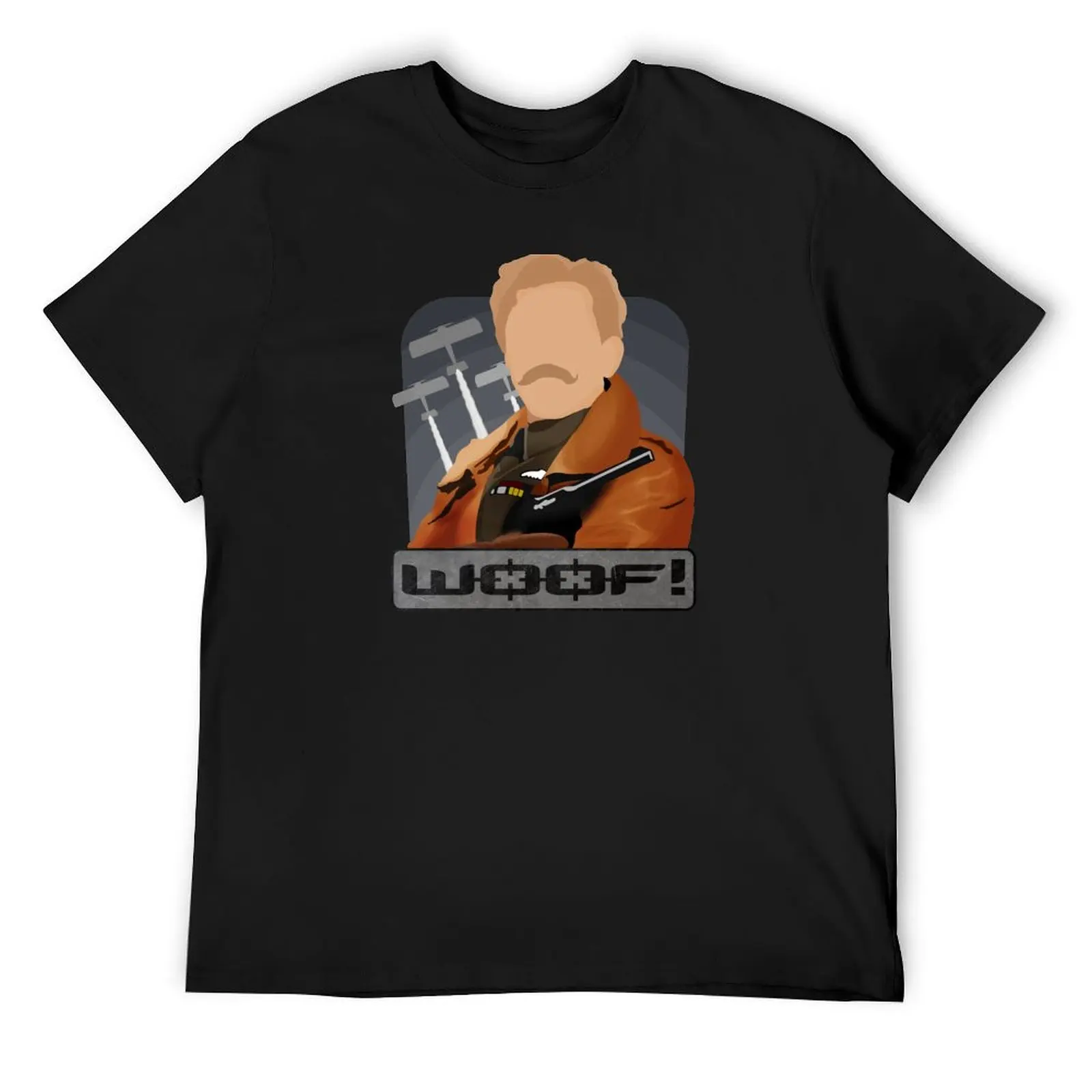 

Lord Flashheart 'Woof' Blackadder Design T-Shirt custom t-shirts anime tshirt plus sizes Men's t-shirts