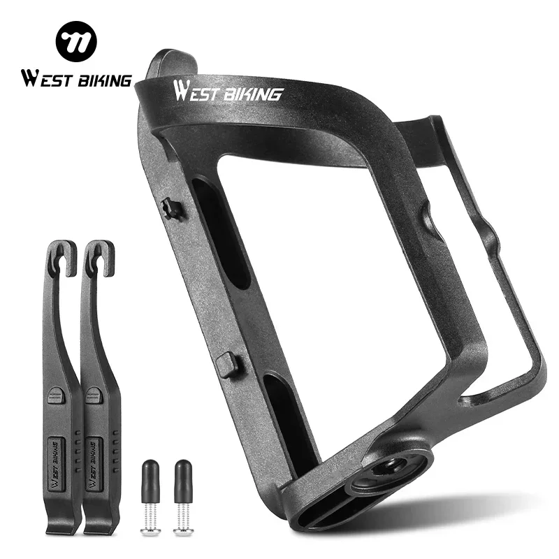 

Велосипедный держатель для бутылки с водой WEST BIKING с рычагами для шин, велосипедный кронштейн для болта, MTB, дорожный велосипед, клетка для бутылки, аксессуары для велосипеда