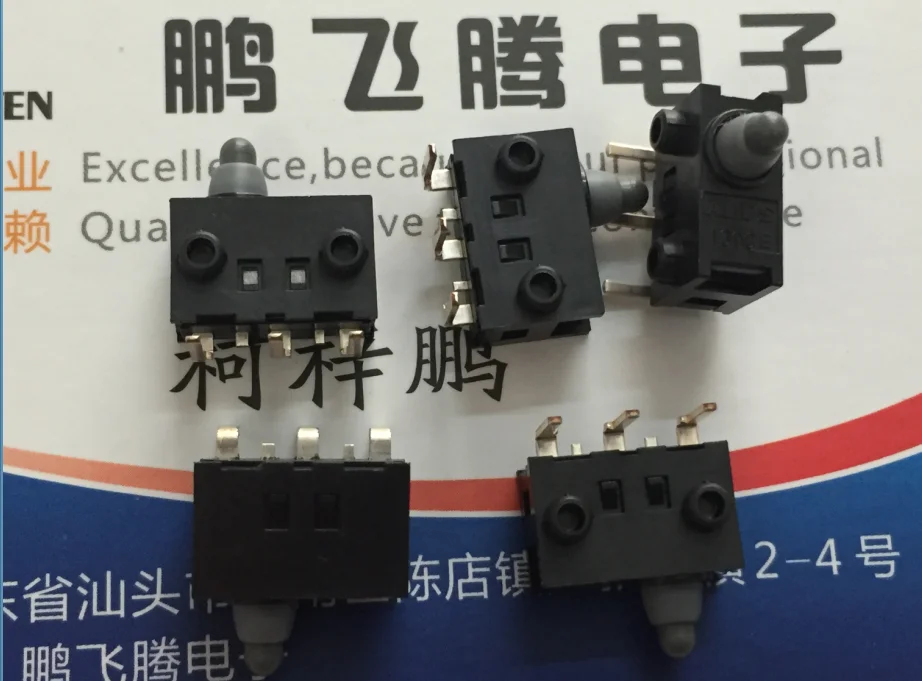 

5PCS/lot SPVQ380900 Japanese Waterproof dust micro switch travel limit reset switch bent foot 3 pin car door lock