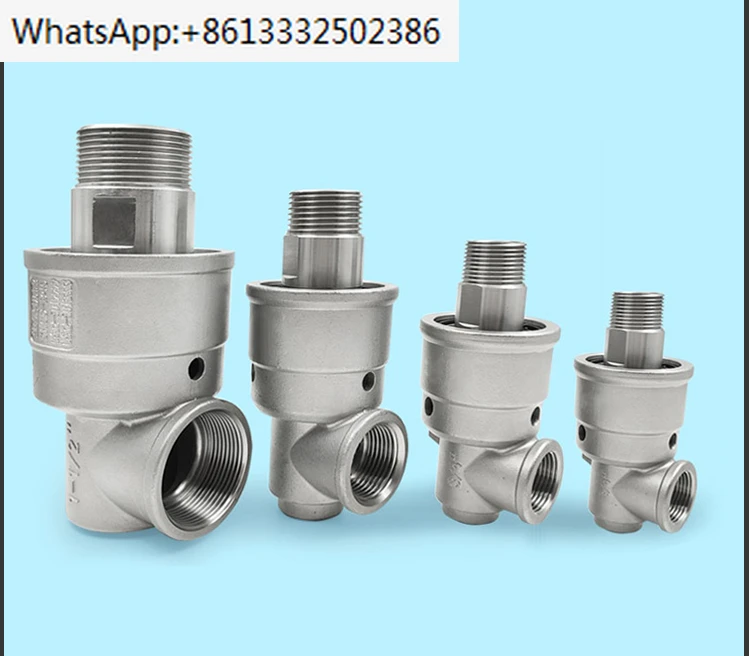 Mechanical 304 stainless steel high-speed and high-pressure rotary joint threaded connection 360 degree universal rotary joint