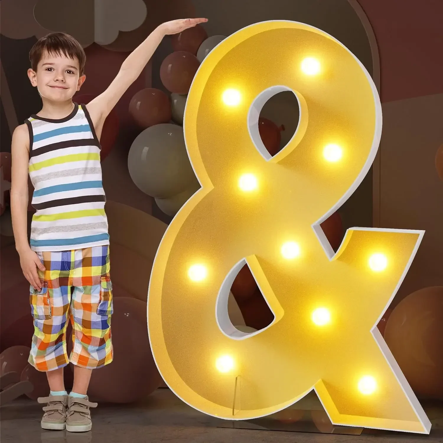 120CM DIY Marquee Letters Marquee Warme Lichtgevende Letters Grote Mozaïek Schuimplaat Letters XMAS LOVE BABY PROM Feestdecoratie