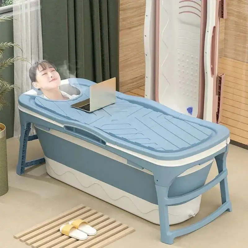 

Домашние складные ванны для взрослых, удобные ванны для всего тела, портативное ведро для ванны, утолщенная пластиковая бочка для ванны с подлокотниками GM