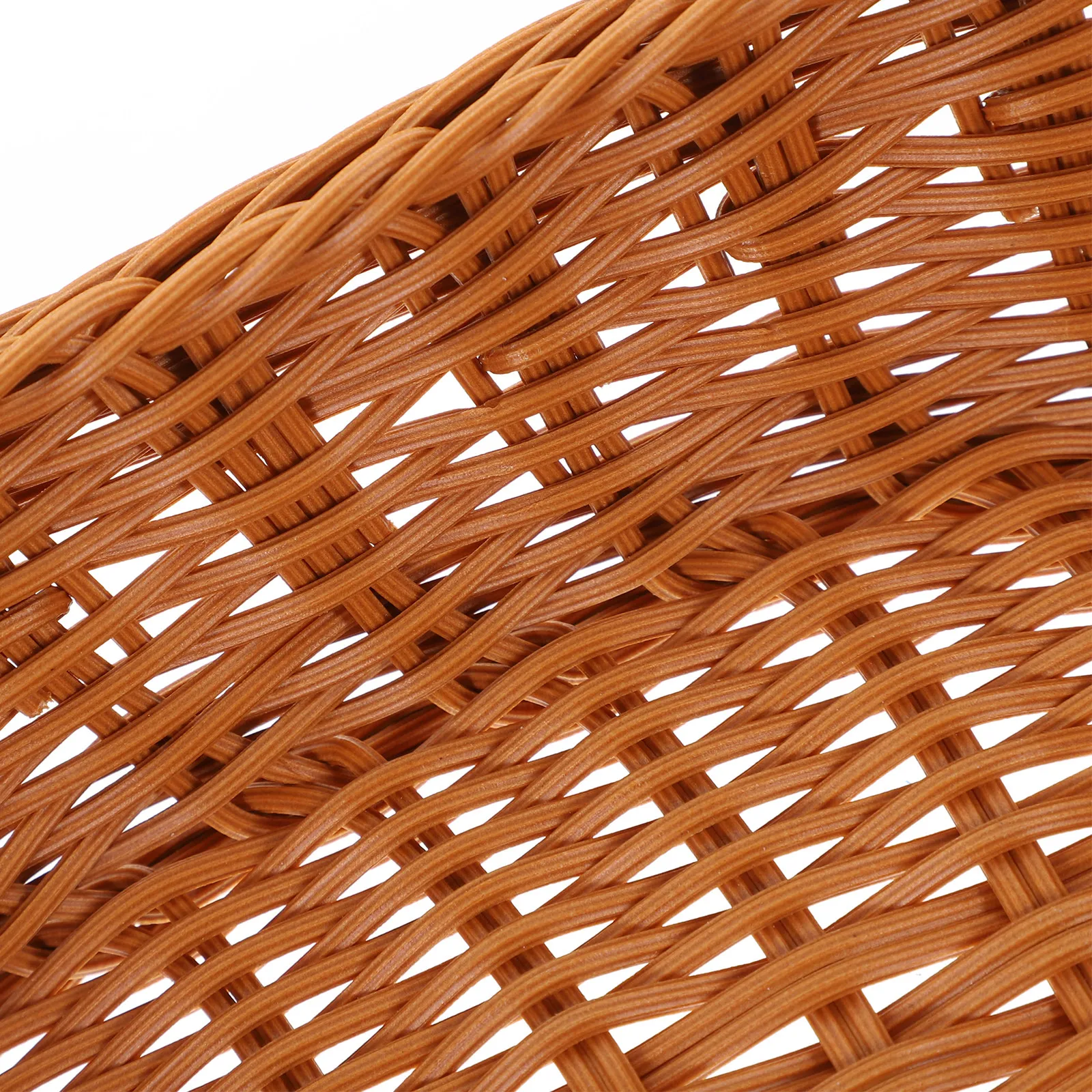 3Pcs Imitation Rattan Fruit Basket Kitchen Food Storage Basket Multi-Function Woven Serving Holder for Fruits Snacks Bread