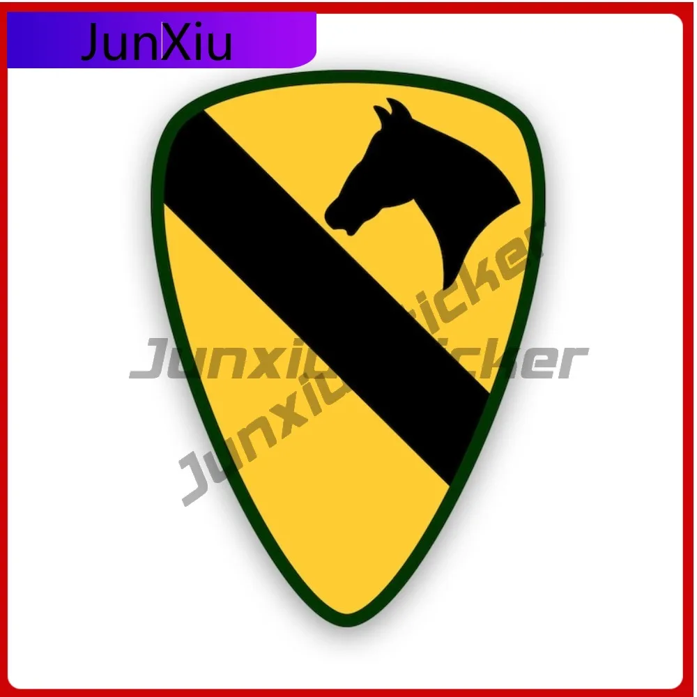 1st Cavalry Division Sticker Creative Decals Uv Protected First Team Cav Fort Hood Arms Division Auto Decor Car Sticker Vinyl