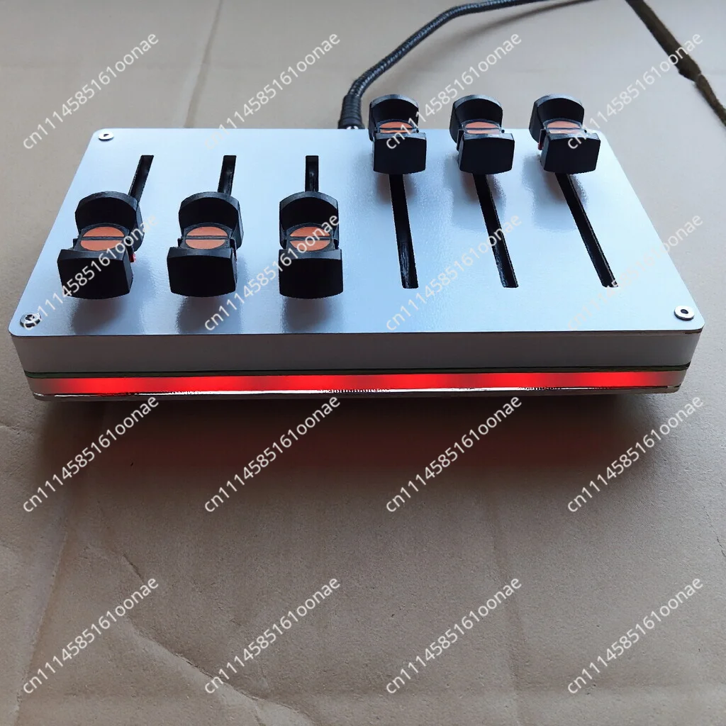 6-Way MIDI Pushrod, 45mm, for Fader Custom CC Information,Driver-free Operation,USB Interface Music Host Software Controller