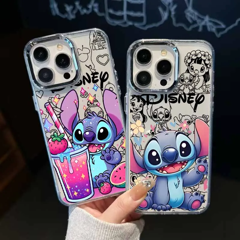 Funda de teléfono Stitch Disney para Redmi Note 15 14 13 12S 12 11S 11T 10 Pro Max Plus, Funda transparente de silicona suave