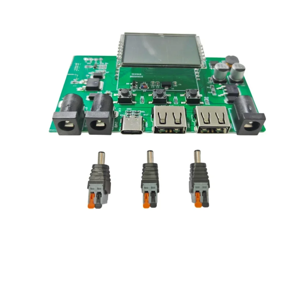 4 PCS 12V 10A Solar Controller Bare Board with Type C USB Photovoltaic LCD Display Three DC Ports