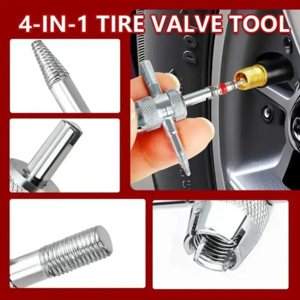 Nylon Tapered Guide Tube Tire Valve Core Tools Sturdy Construction Professional Grade Valve Stem Puller Quickly Replacement